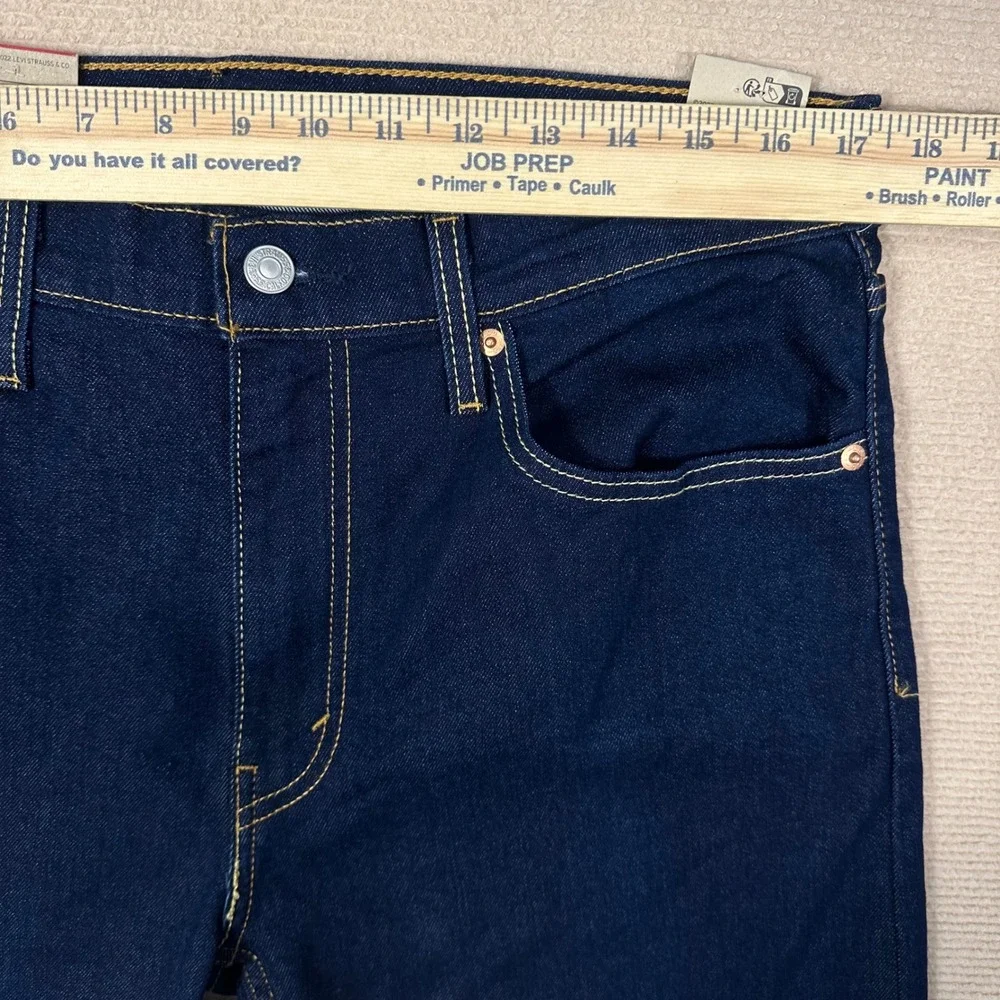 Levi's 512 Jeans NWT Mens 34x30 Slim Taper Dark Wash Indigo Stretch Denim